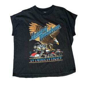 Harley Davidson Eagle tee, An American legacy, single Stitch Made In USA - Large